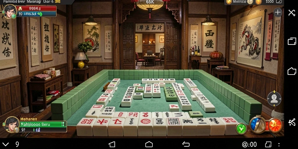 Tampilan gameplay 66K yang menarik dan penuh warna di Mahjong.