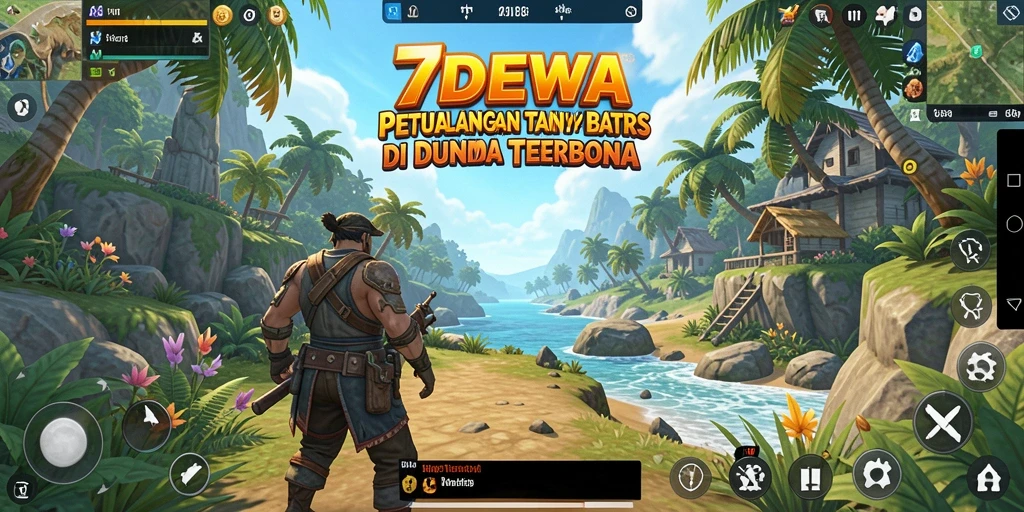 Gameplay seru di dunia terbuka 7DEWA yang menakjubkan.