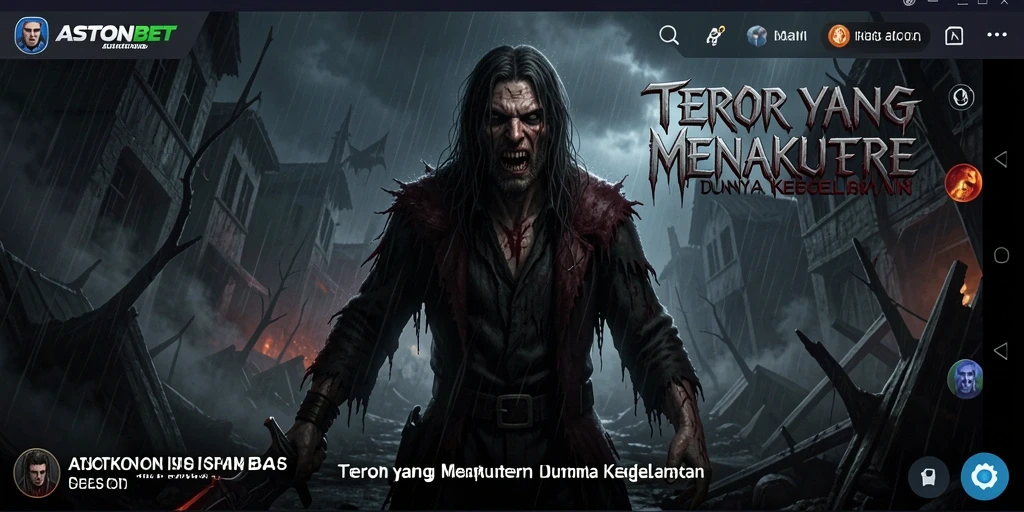 Screenshot utama ASTONBET menampilkan suasana Horror yang mencekam.