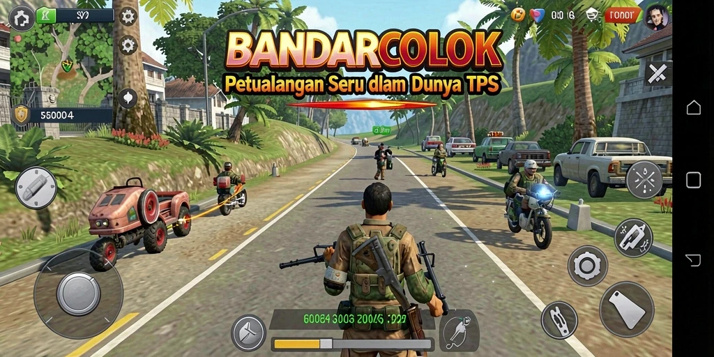 Tangkapan layar menampilkan intensitas gameplay di BANDARCOLOK.