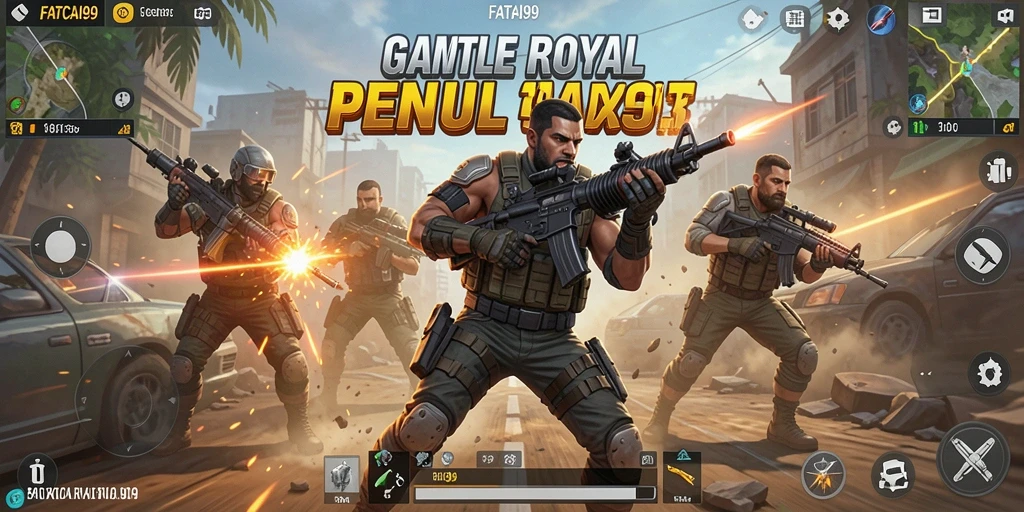 Gameplay seru dan mendebarkan dari FATCAI99 dalam Battle Royale.