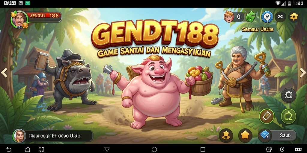 Tampilan menarik dari gameplay GENDUT188 yang penuh warna.