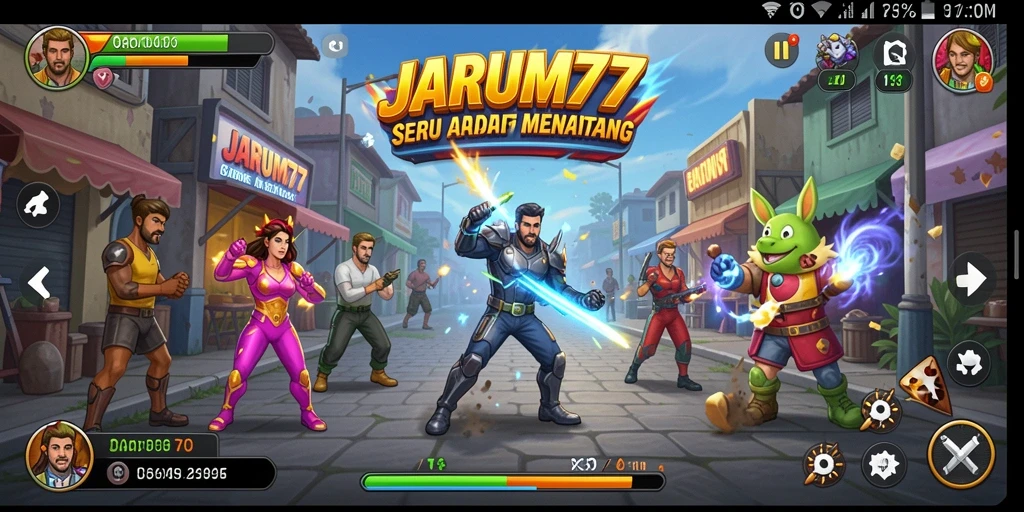 Tampak menegangkan saat gameplay <strong>JARUM77</strong>, dengan grafis colorful dan efek suara dinamis.