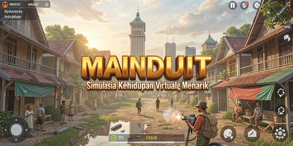 Tampilkan gameplay menarik dari MAINDUIT yang menggambarkan kehidupan virtual.