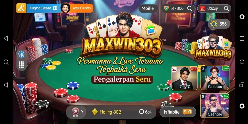 Screenshot gameplay Live Casino yang menampilkan dealer profesional dan pemain aktif.