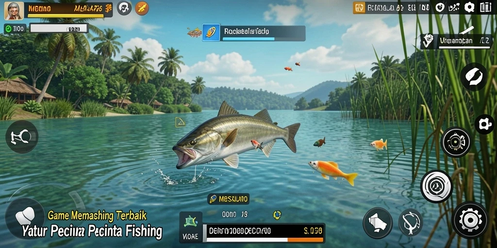 Tampilan menawan dalam gameplay memancing di MENYALA78.