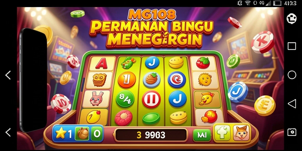 Tampilan menarik dari gameplay Bingo di MG108.