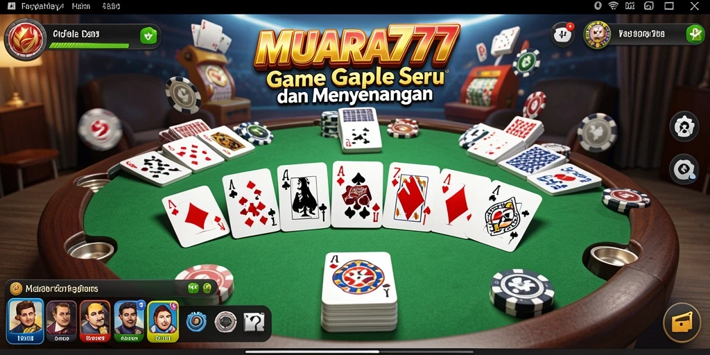Screenshot gameplay seru dari permainan Gaple MUARA777.