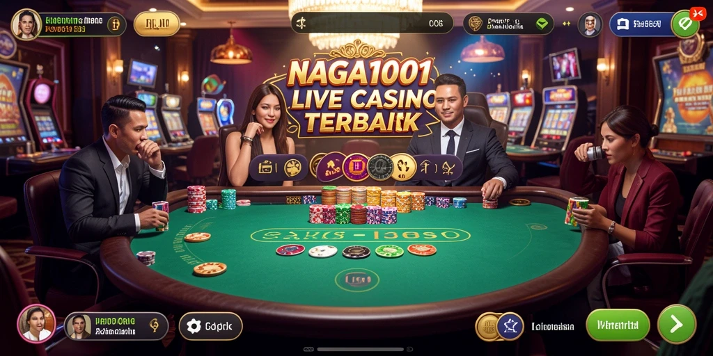 Tampilan gameplay Live Casino di NAGA1001 yang mengesankan.