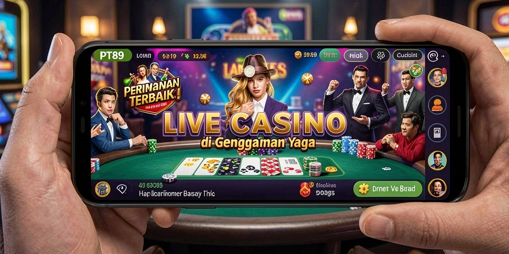 Tampilan gameplay Live Casino PT89 yang menegangkan dan mengasyikkan.