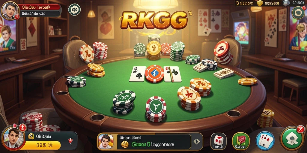 Tampilan gameplay seru dari game QiuQiu RKGG.