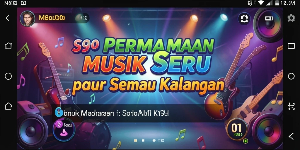 Screenshot gameplay S80 menampilkan aksi seru saat bermain musik.