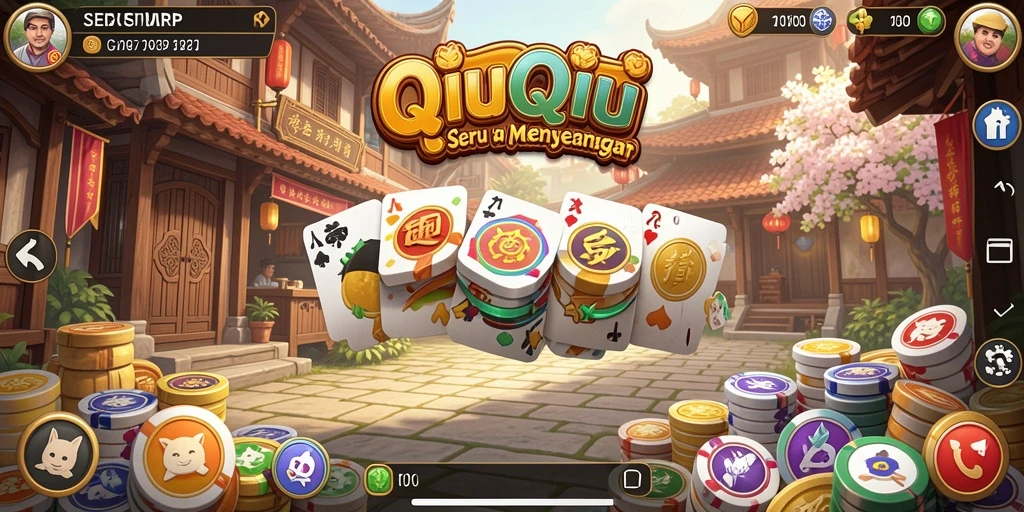 Tampilan gameplay menegangkan dalam permainan QiuQiu SERURP.