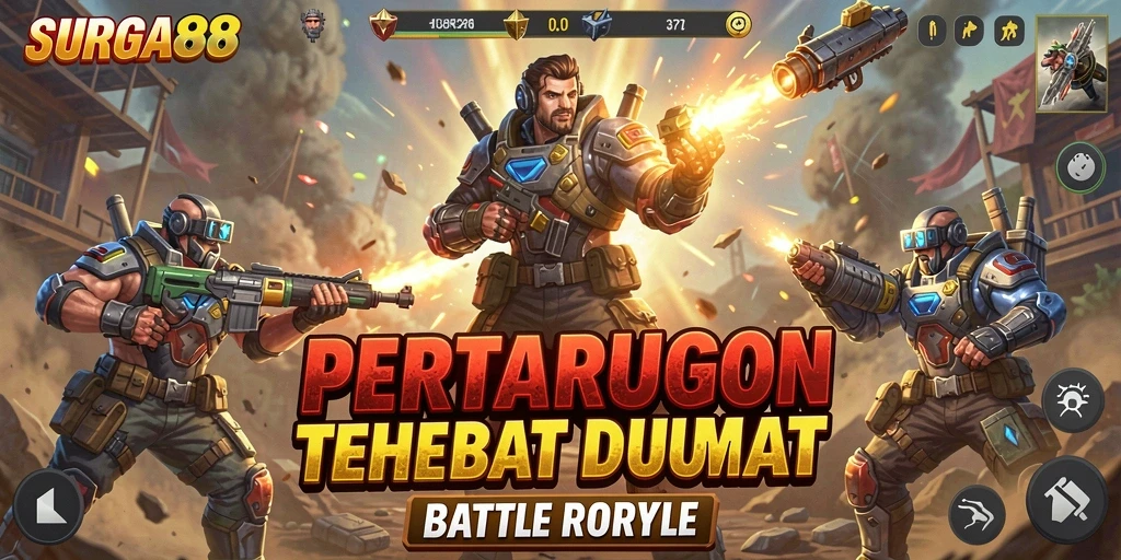 Gameplay Battle Royale SURGA88 yang mendebarkan dan penuh aksi.