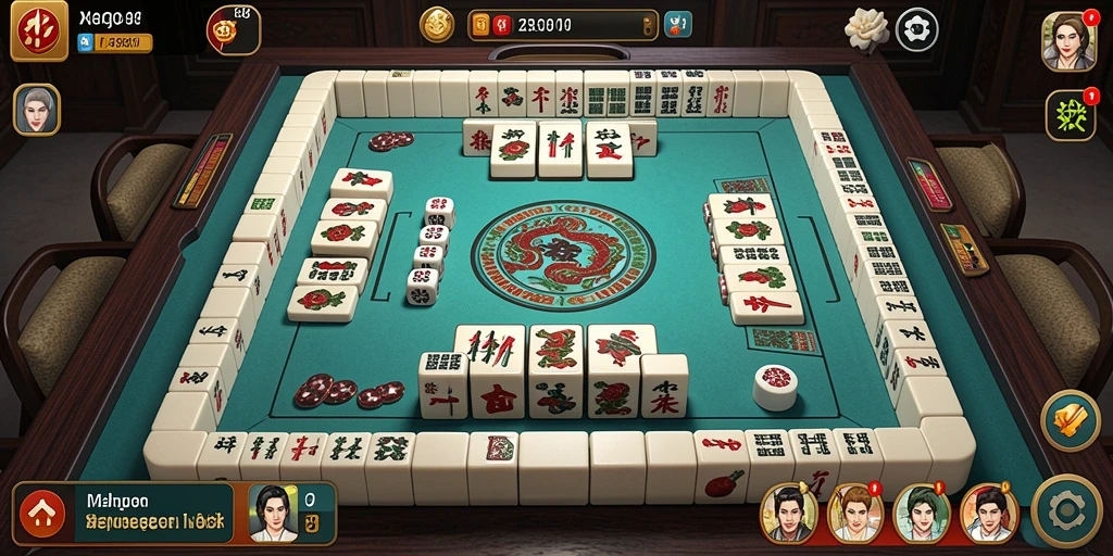 Tampilan gameplay X88 yang seru dalam permainan Mahjong.