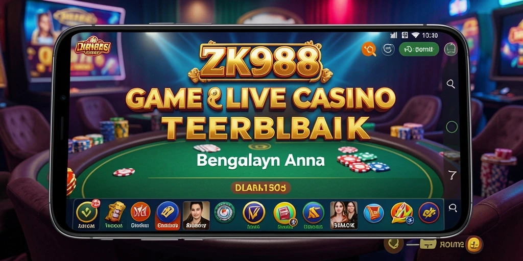 Tampilan gameplay Live Casino di ZK988 yang mendebarkan.